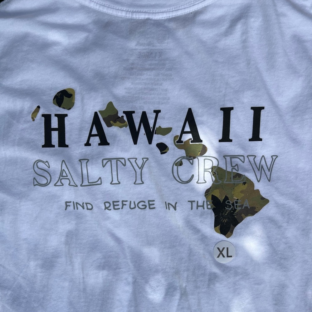 Salty Crew White Hawaii Tshirt Men’s XL New